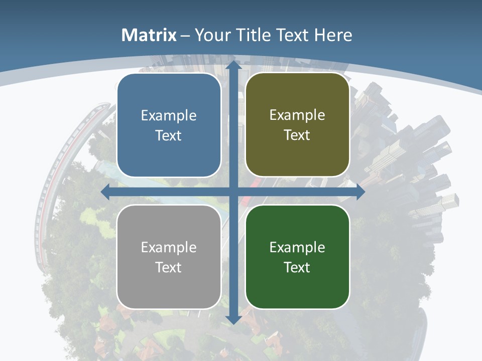 Urban River Commute PowerPoint Template