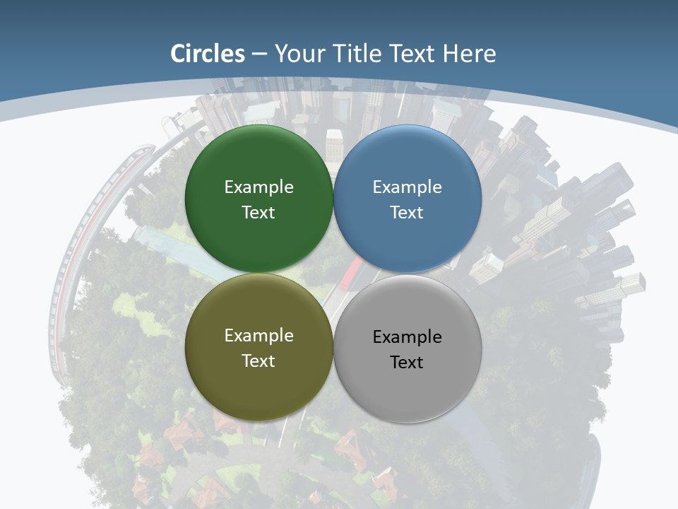 Urban River Commute PowerPoint Template