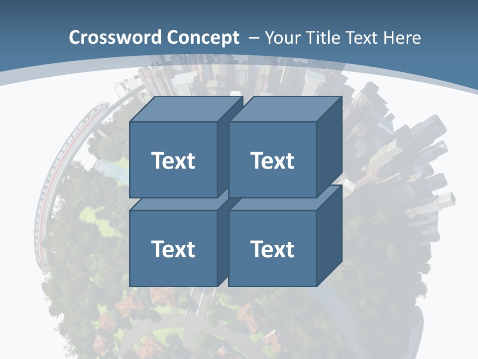 Urban River Commute PowerPoint Template