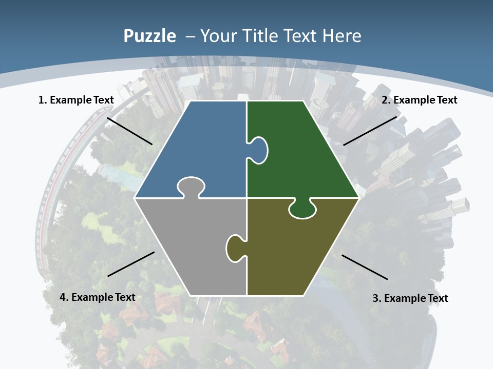 Urban River Commute PowerPoint Template