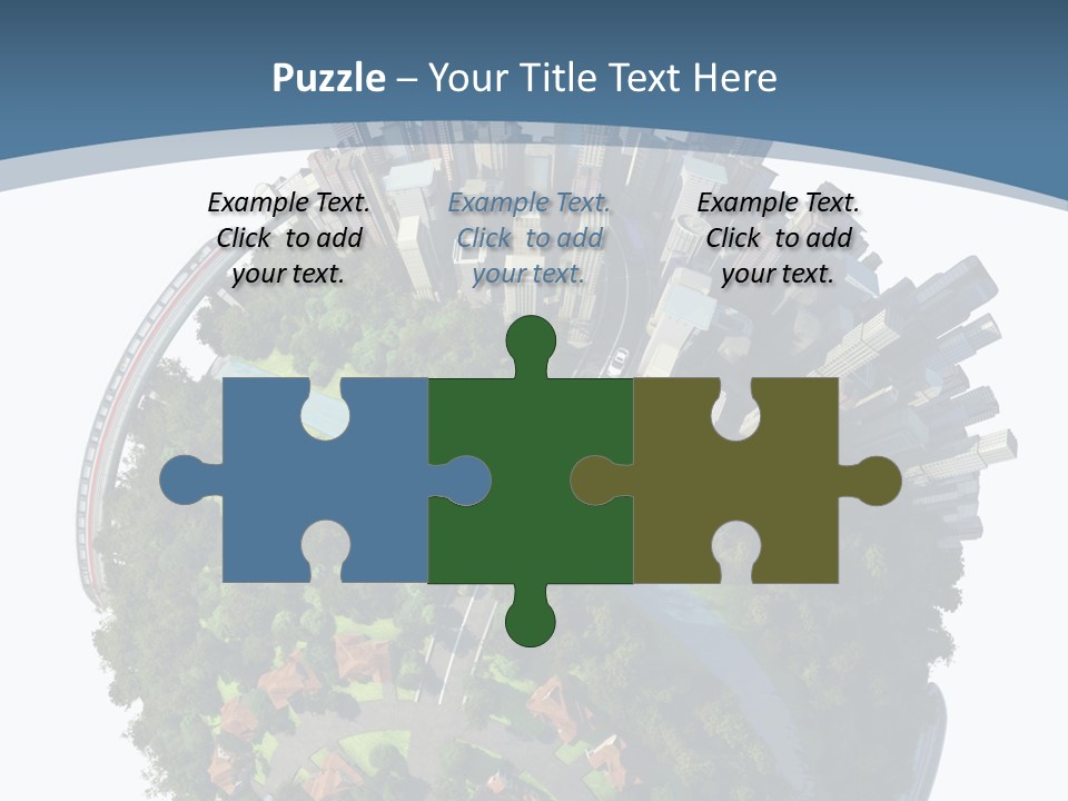 Urban River Commute PowerPoint Template