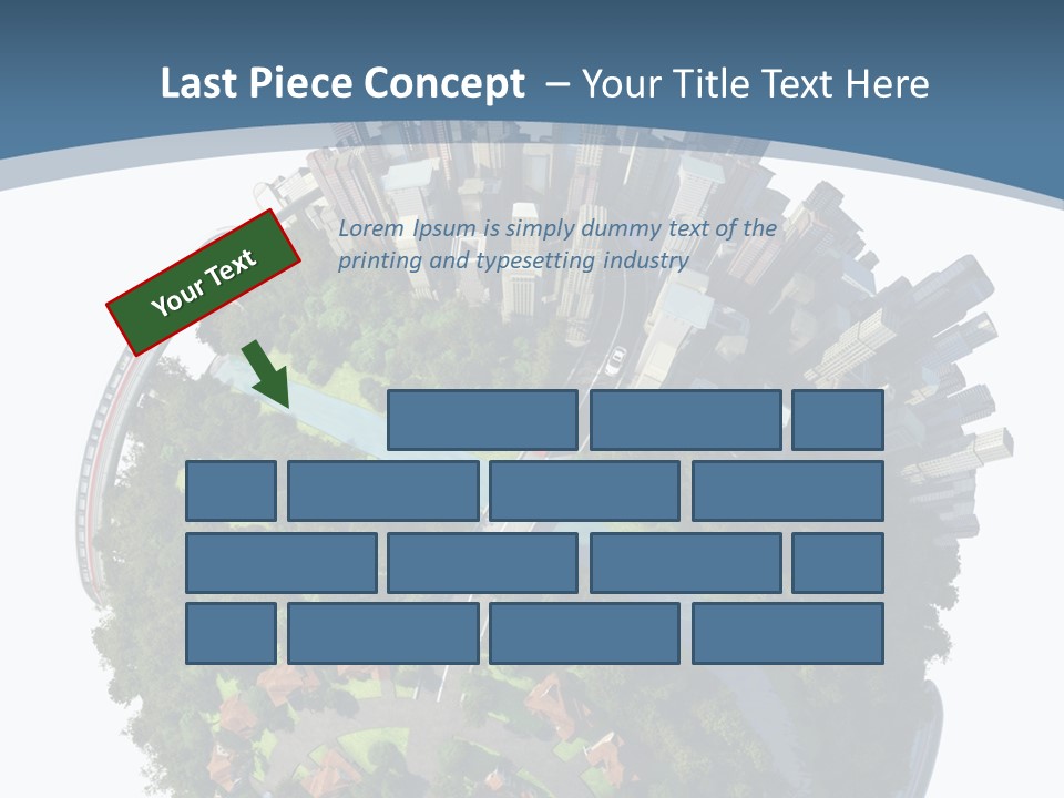 Urban River Commute PowerPoint Template
