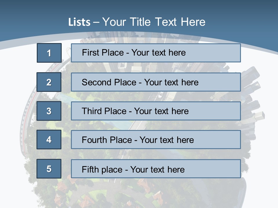 Urban River Commute PowerPoint Template