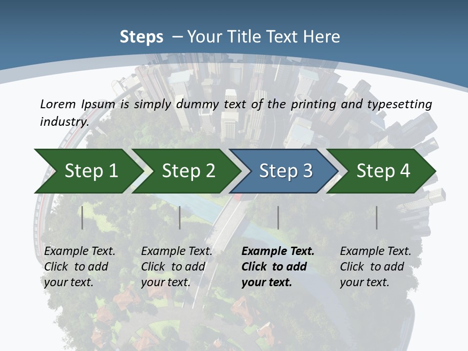 Urban River Commute PowerPoint Template