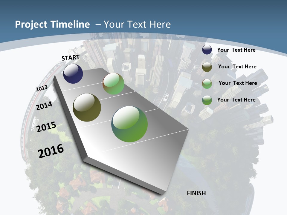Urban River Commute PowerPoint Template