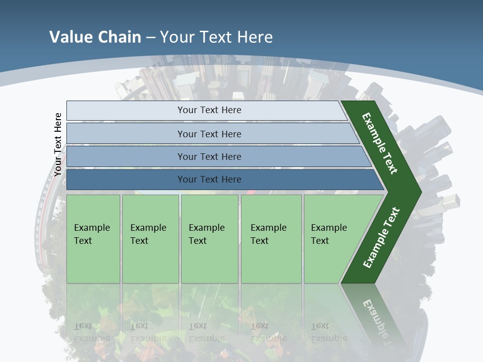 Urban River Commute PowerPoint Template
