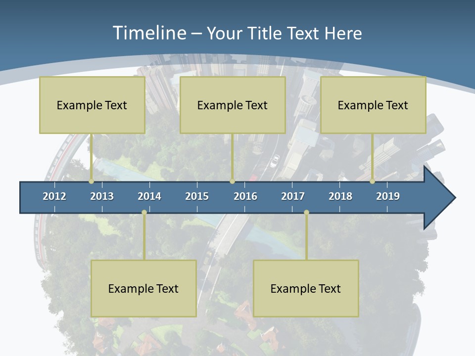 Urban River Commute PowerPoint Template