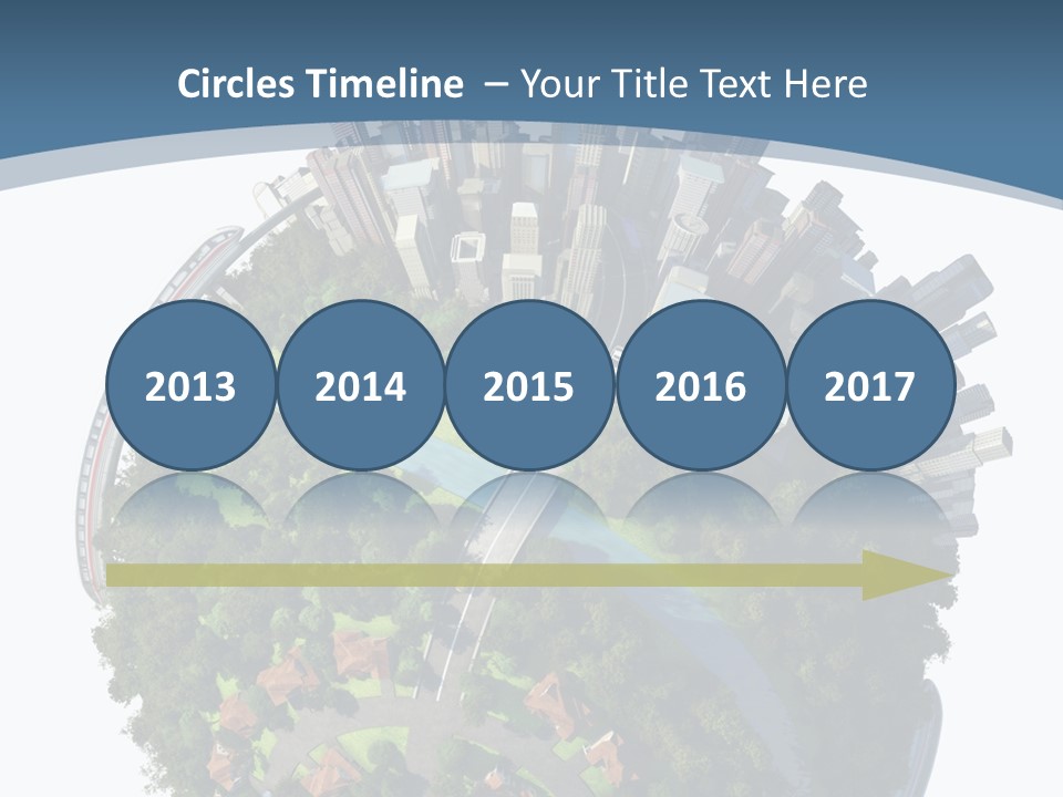 Urban River Commute PowerPoint Template