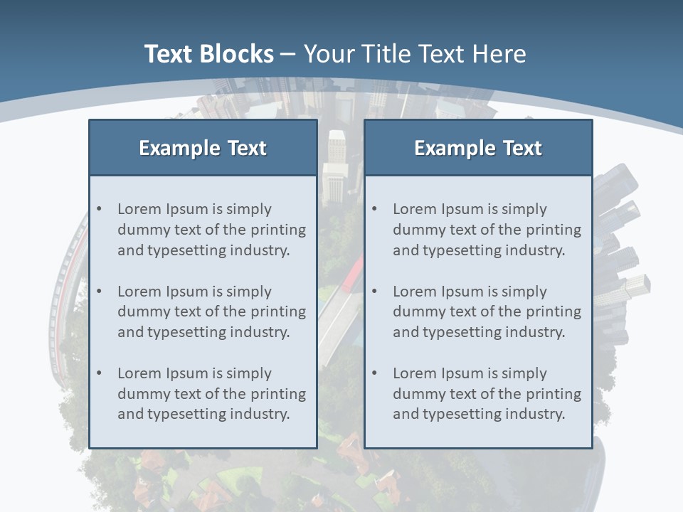 Urban River Commute PowerPoint Template