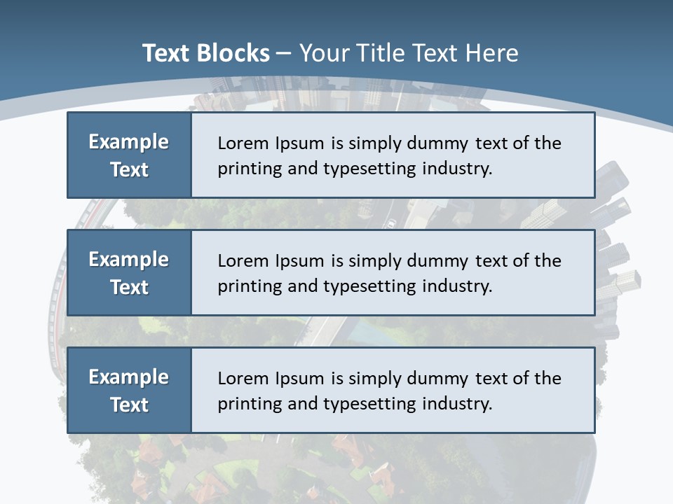Urban River Commute PowerPoint Template