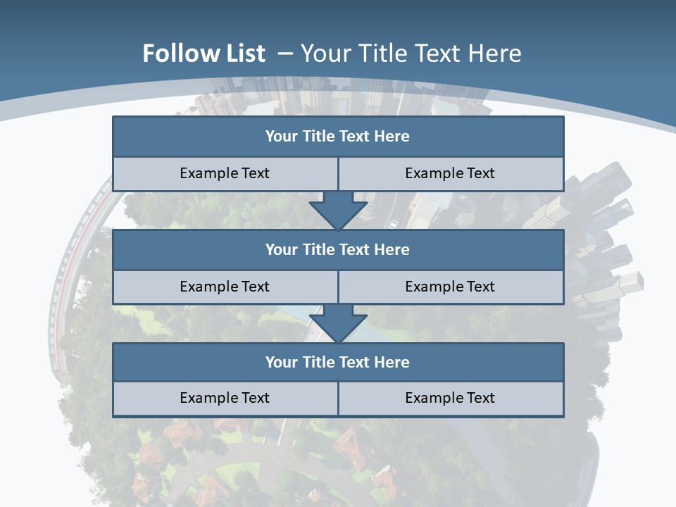 Urban River Commute PowerPoint Template
