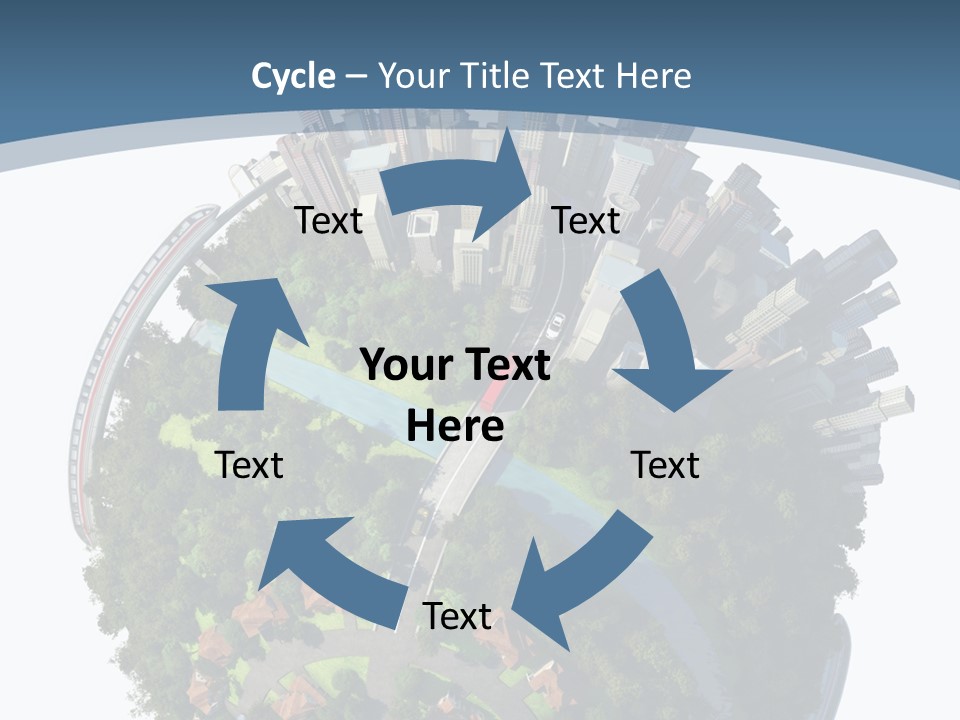 Urban River Commute PowerPoint Template