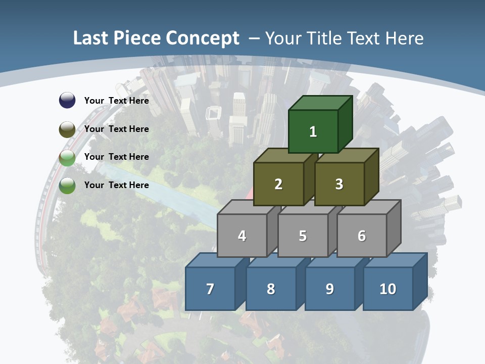 Urban River Commute PowerPoint Template