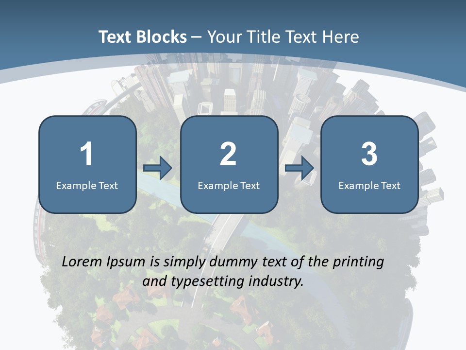 Urban River Commute PowerPoint Template