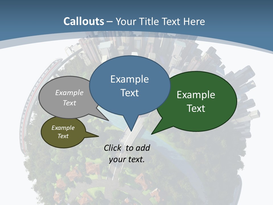 Urban River Commute PowerPoint Template