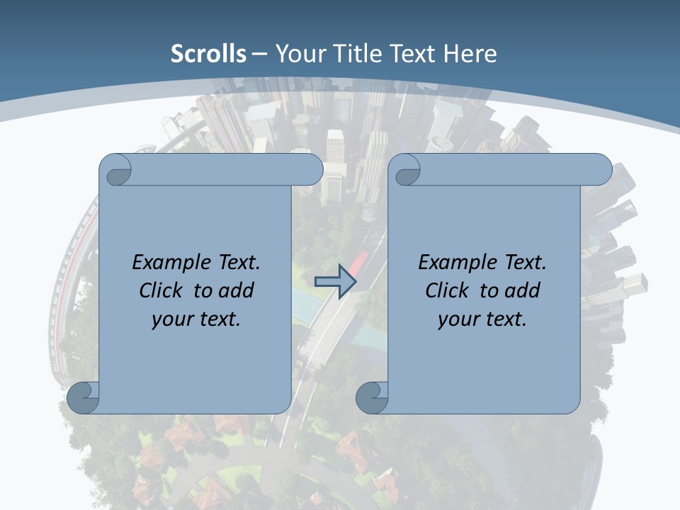 Urban River Commute PowerPoint Template