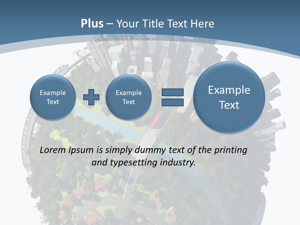 Urban River Commute PowerPoint Template