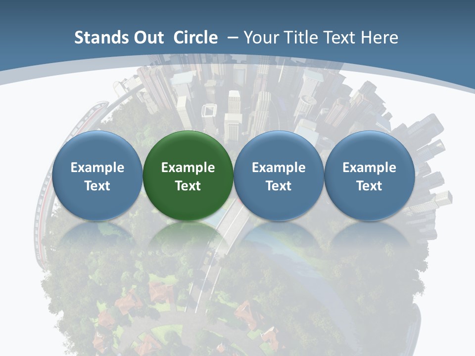 Urban River Commute PowerPoint Template
