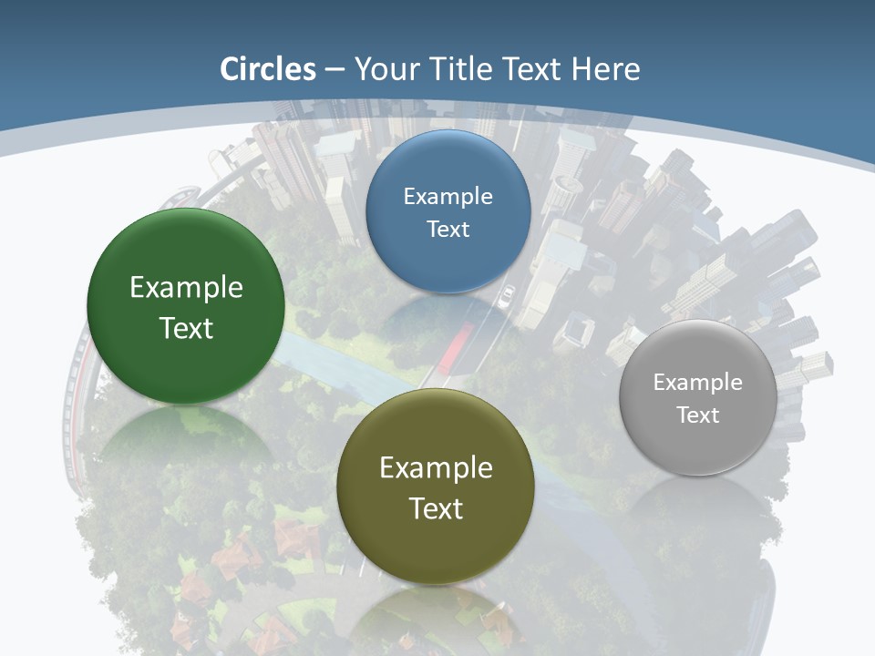 Urban River Commute PowerPoint Template
