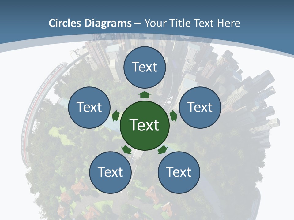 Urban River Commute PowerPoint Template