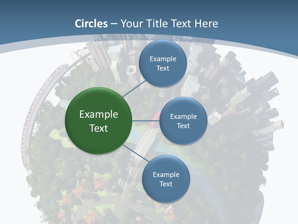 Urban River Commute PowerPoint Template