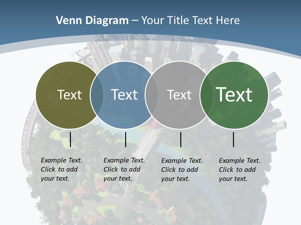 Urban River Commute PowerPoint Template