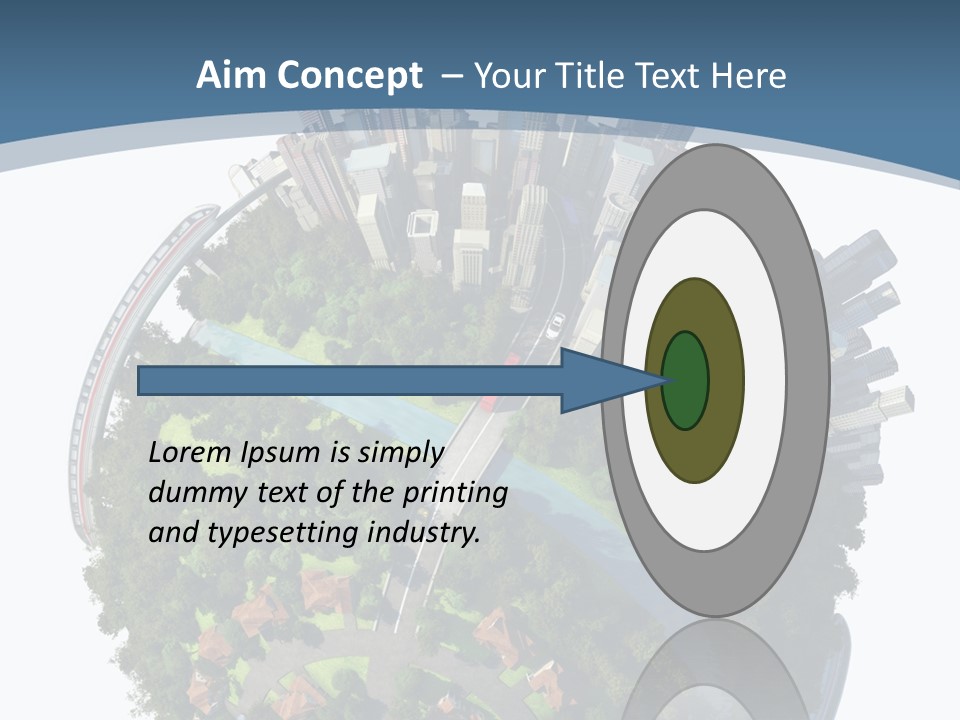 Urban River Commute PowerPoint Template