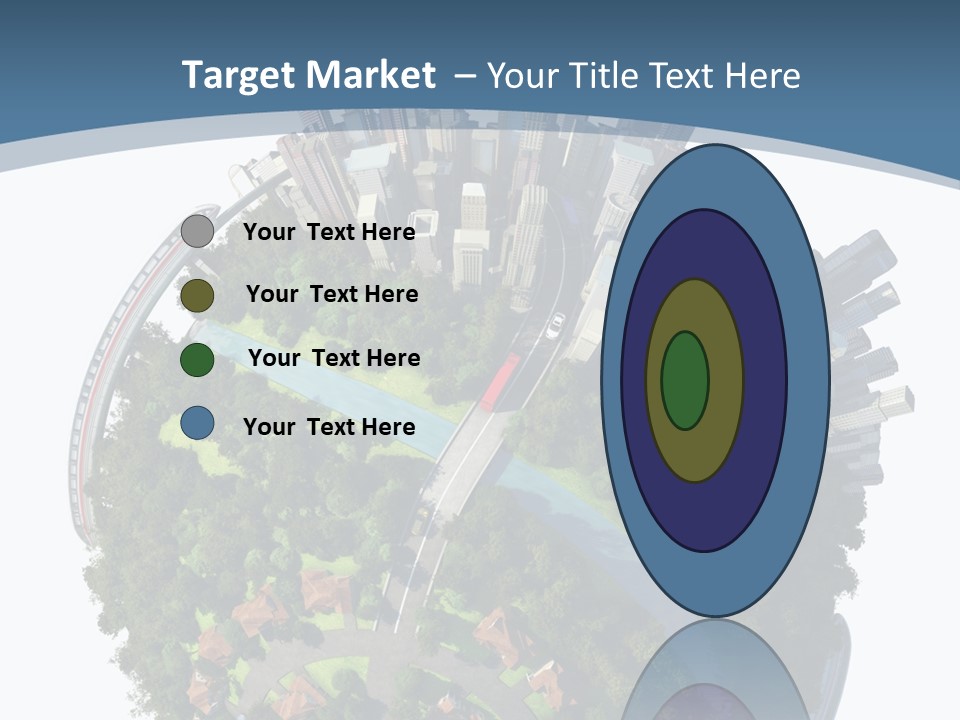Urban River Commute PowerPoint Template