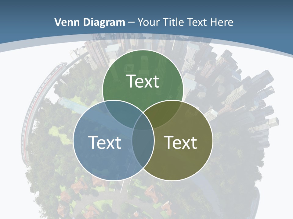 Urban River Commute PowerPoint Template