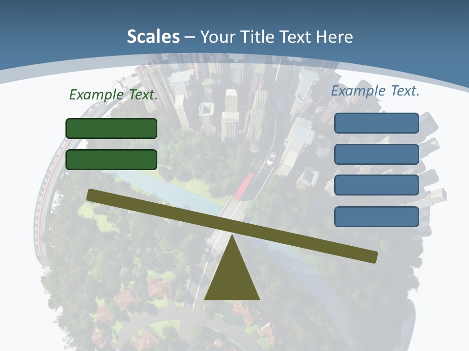 Urban River Commute PowerPoint Template
