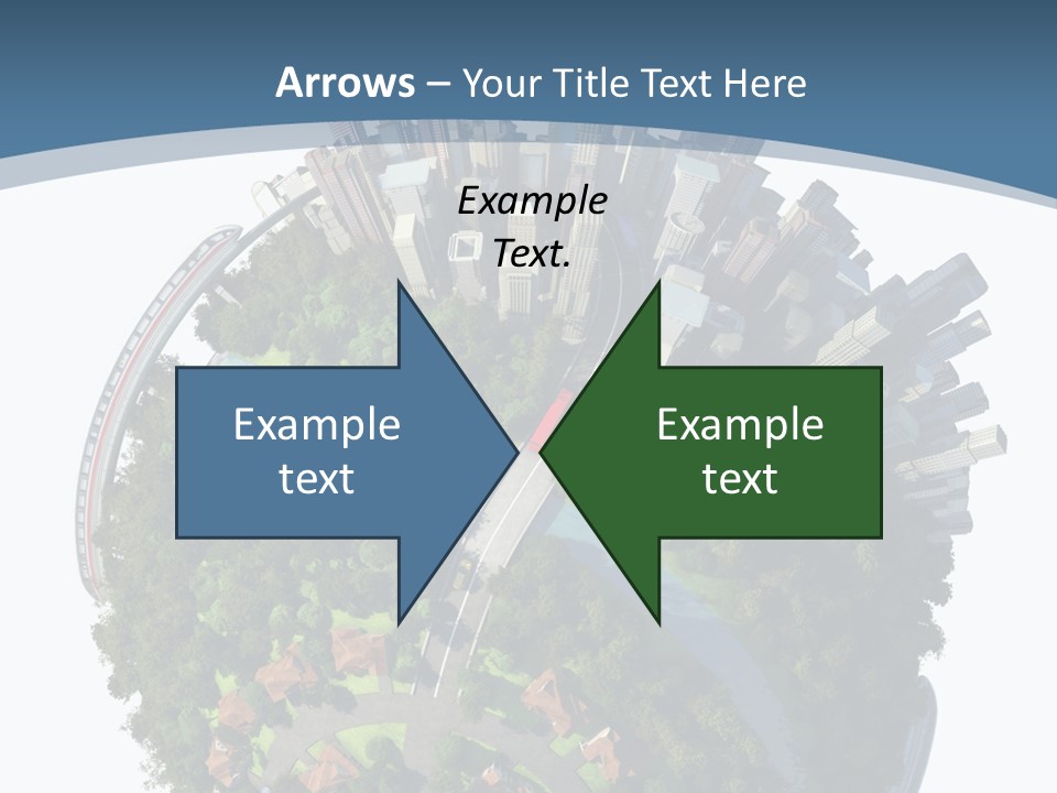 Urban River Commute PowerPoint Template
