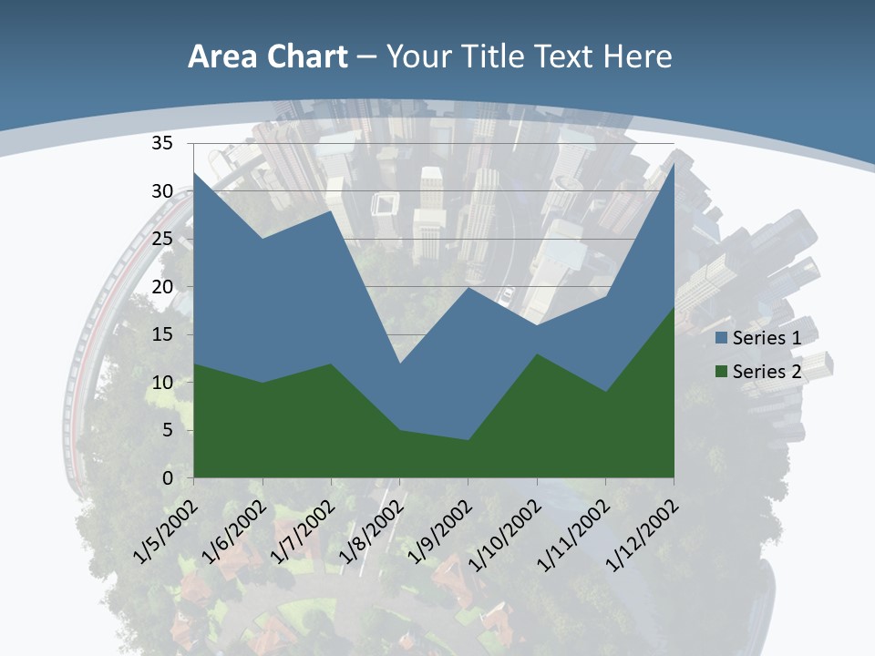 Urban River Commute PowerPoint Template