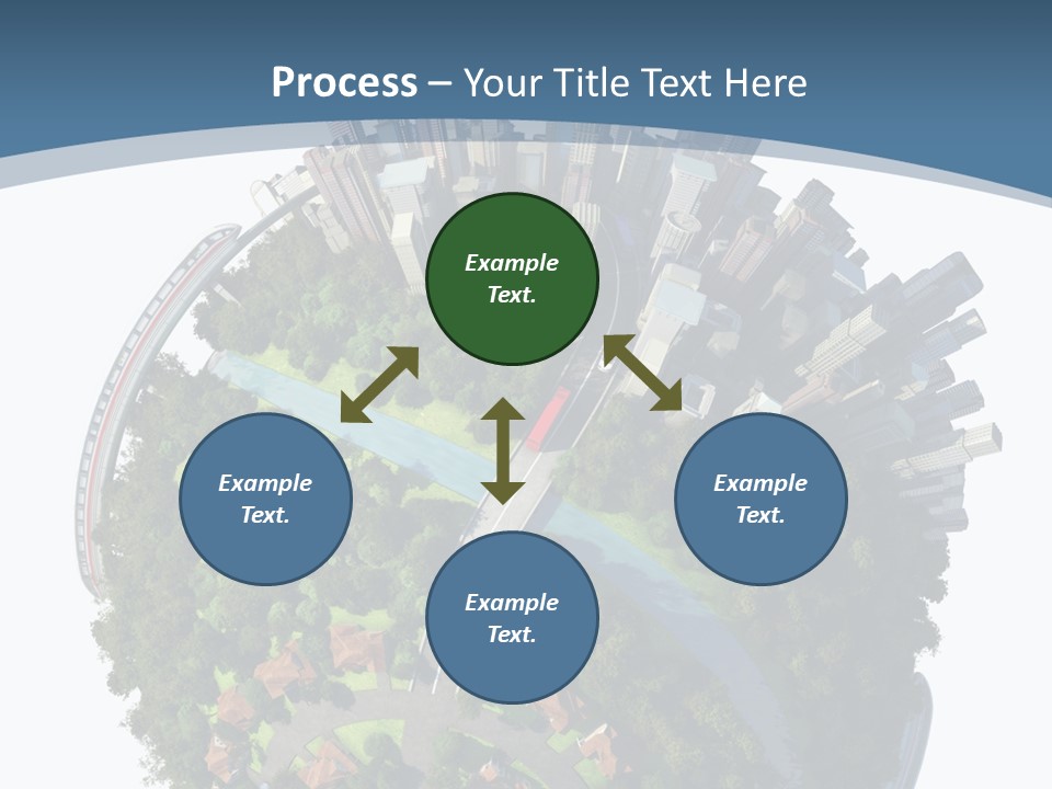 Urban River Commute PowerPoint Template