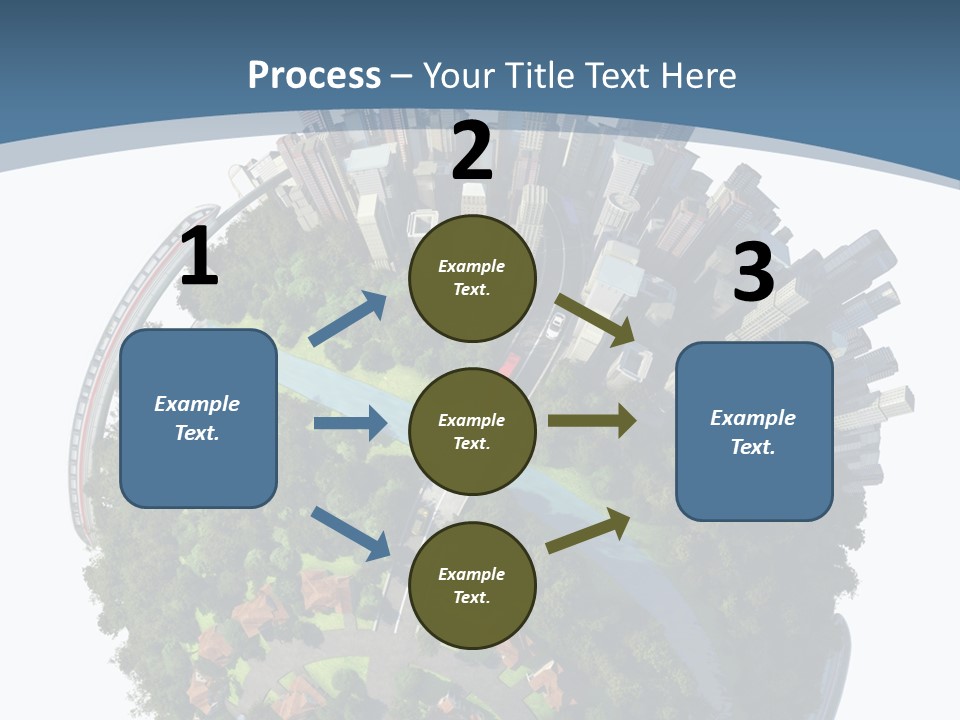 Urban River Commute PowerPoint Template
