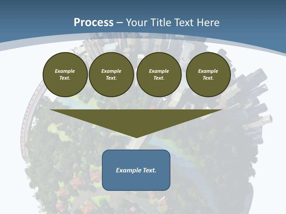 Urban River Commute PowerPoint Template