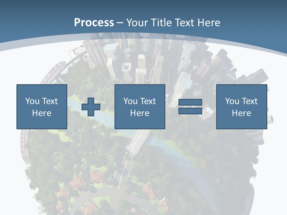 Urban River Commute PowerPoint Template