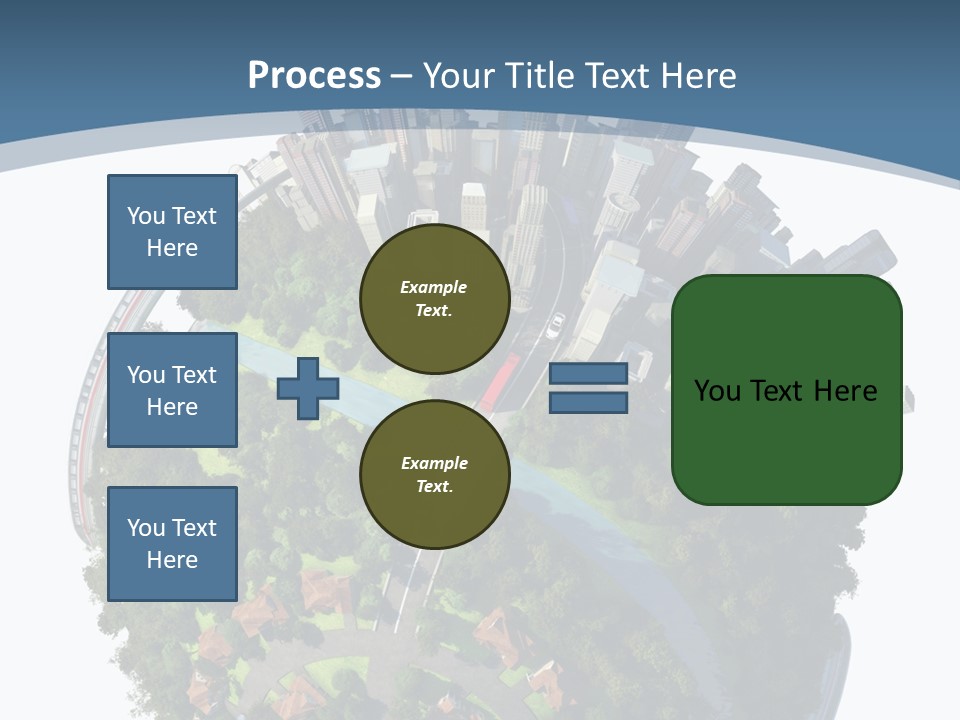 Urban River Commute PowerPoint Template