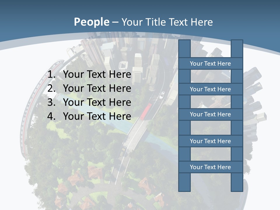 Urban River Commute PowerPoint Template