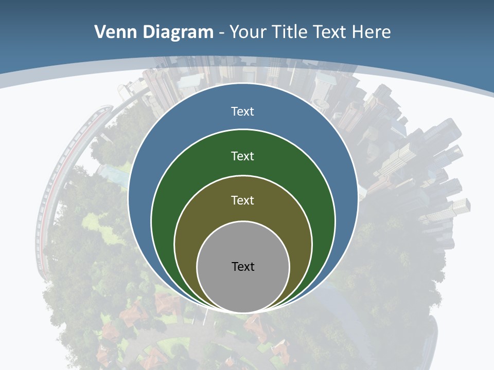 Urban River Commute PowerPoint Template