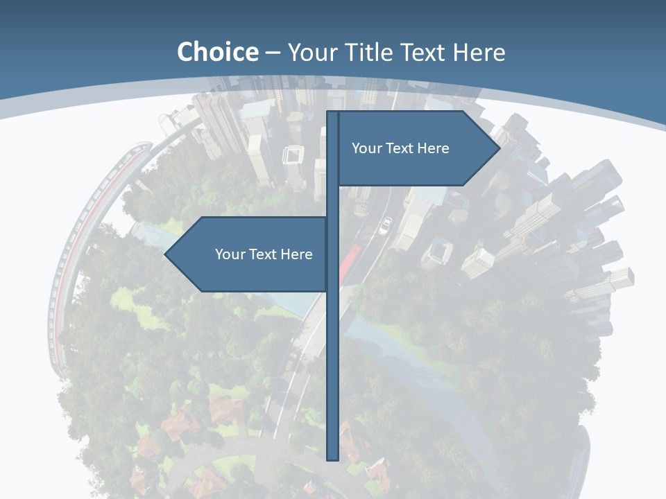 Urban River Commute PowerPoint Template
