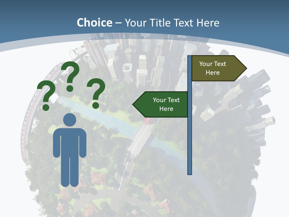 Urban River Commute PowerPoint Template