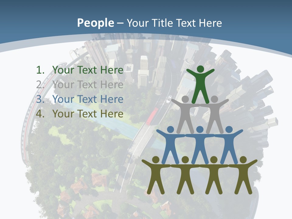 Urban River Commute PowerPoint Template