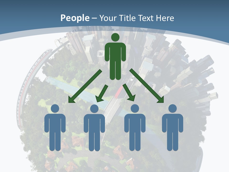 Urban River Commute PowerPoint Template