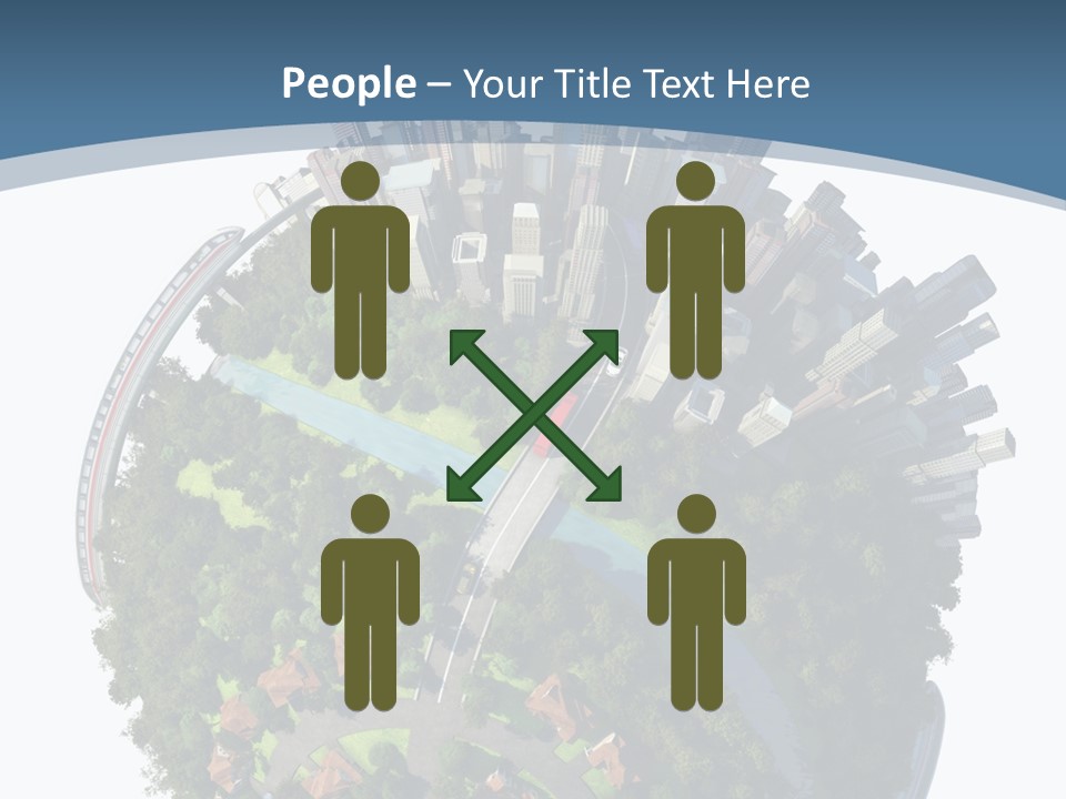 Urban River Commute PowerPoint Template