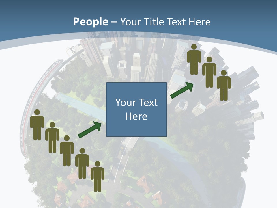 Urban River Commute PowerPoint Template