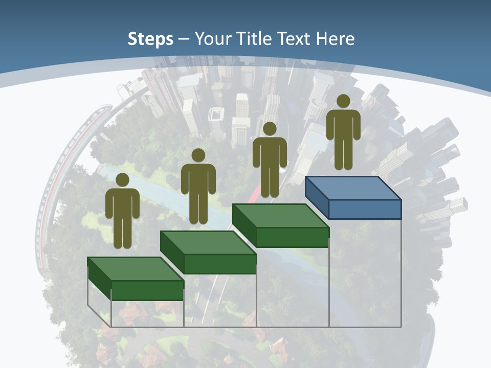 Urban River Commute PowerPoint Template