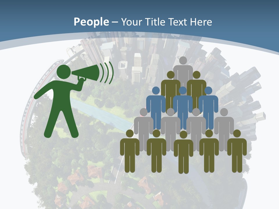 Urban River Commute PowerPoint Template
