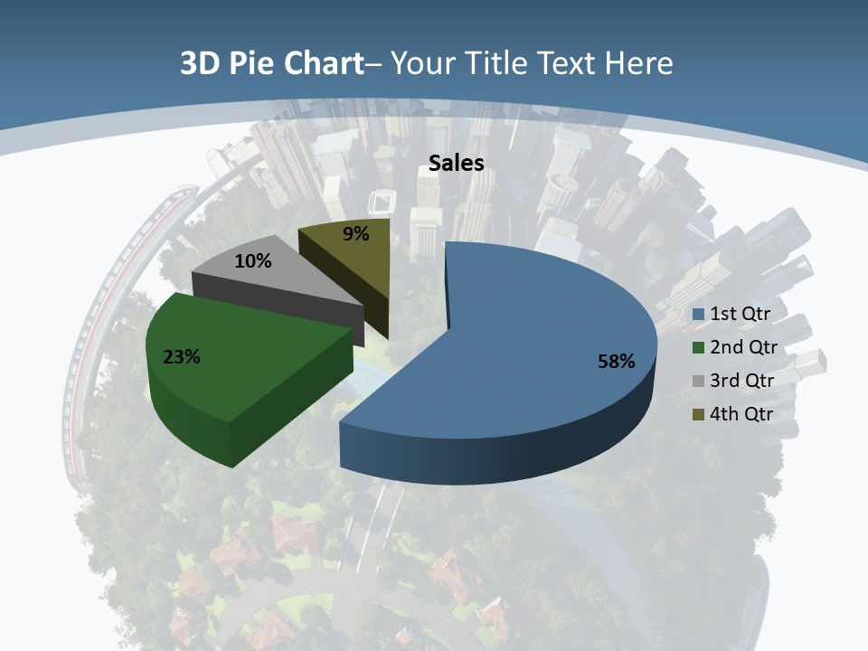 Urban River Commute PowerPoint Template