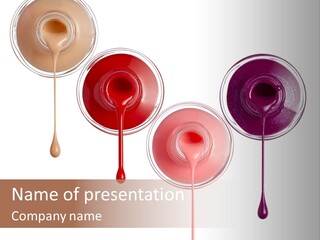 Leaking Purple Shine PowerPoint Template