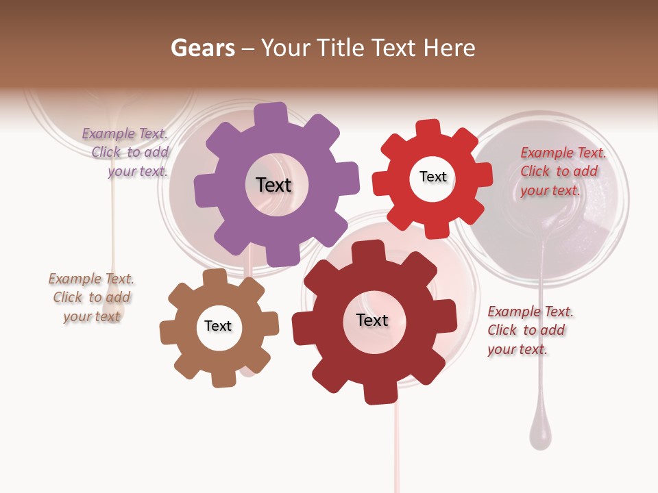 Leaking Purple Shine PowerPoint Template